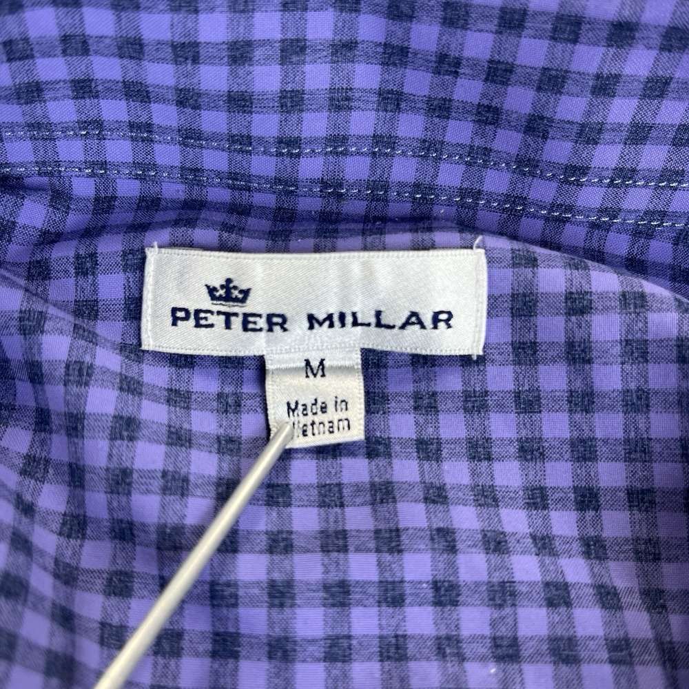 Peter Millar performance Purple Graph Check dress… - image 8